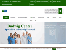 Tablet Screenshot of budwigcenter.com